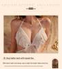 Manyan Cotton Tassel Halter Neck Lingerie Pajama Set