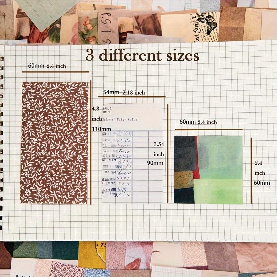 Kolekce 360 ​​kusů vintage papíru pro scrapbooking - unikátní estetický dekorativní řemeslný papír pro kreativní deníky, DIY umělecké projekty a ručně vyráběné přáníčka