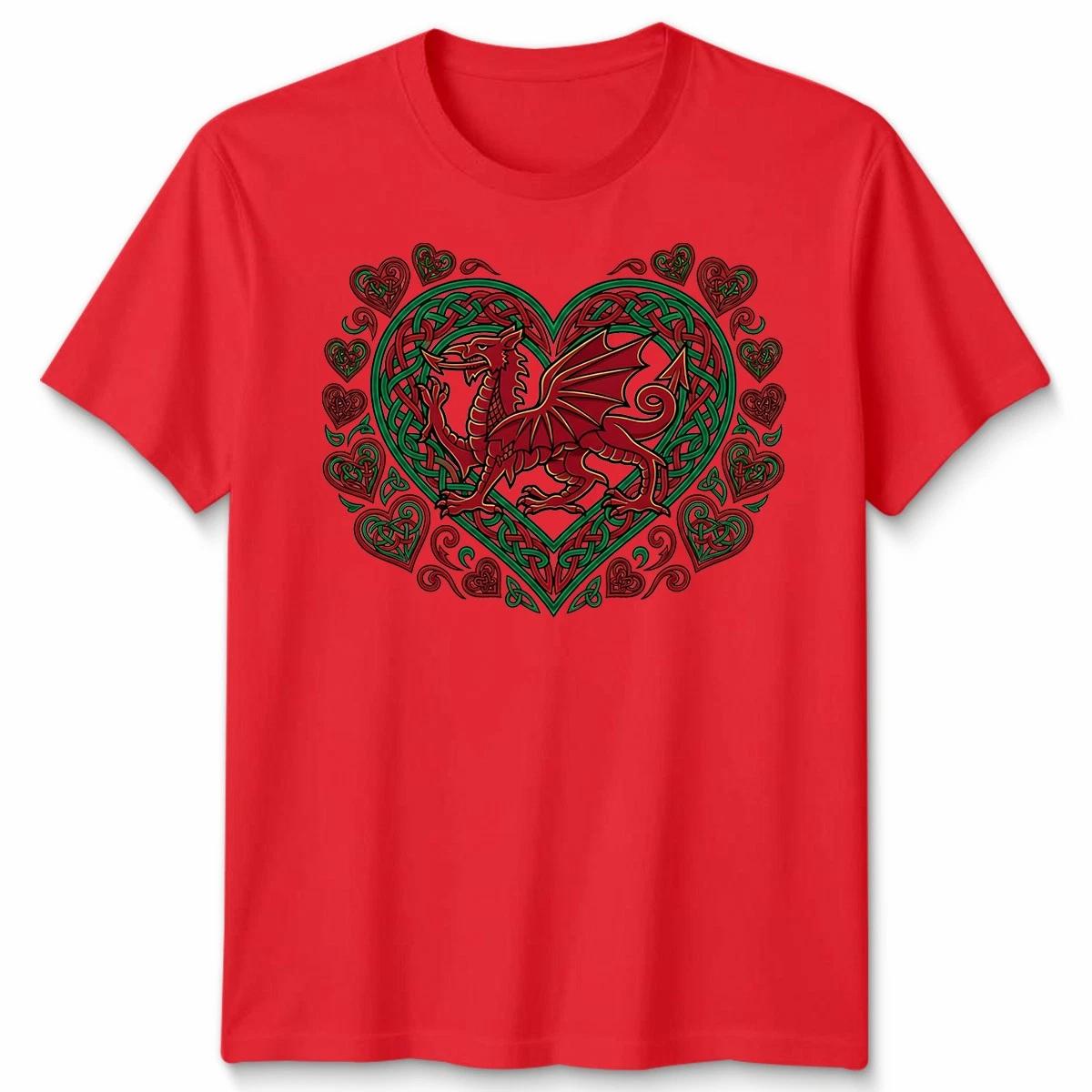 Butterfly Welsh Flag Heart Rugby Shirt St Davids Day Wales Apparel Mens Womens S