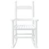 Vidaxl Children's Rocking Chairs, 2 Pcs, White, Poplar Wood