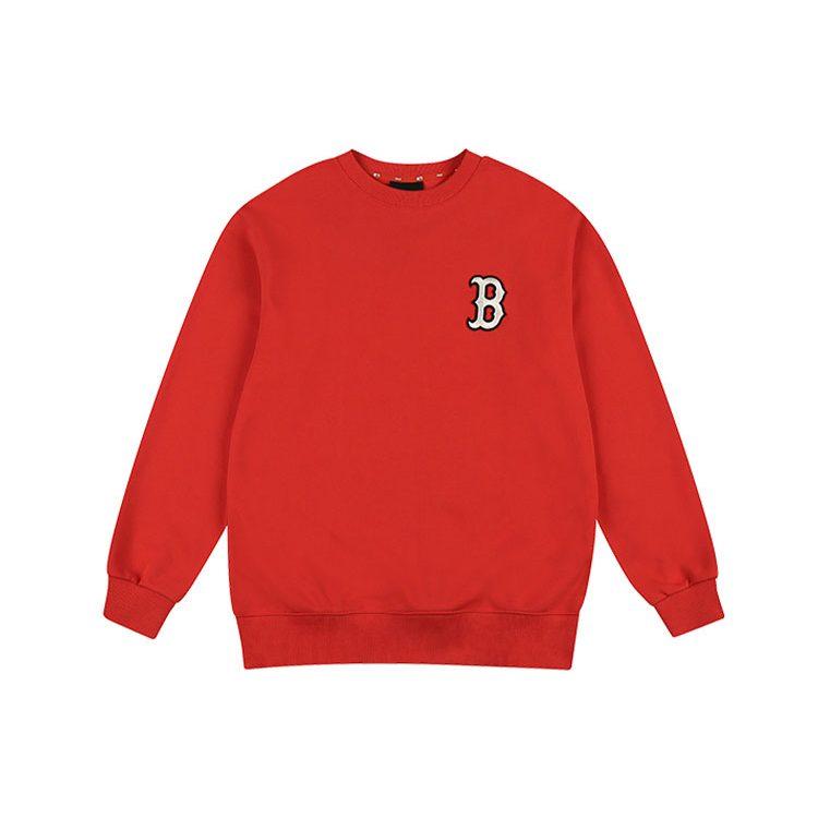 MLB Sweatshirts Unisex Red Crew Neck Moderate Regular 31MT08111-43R