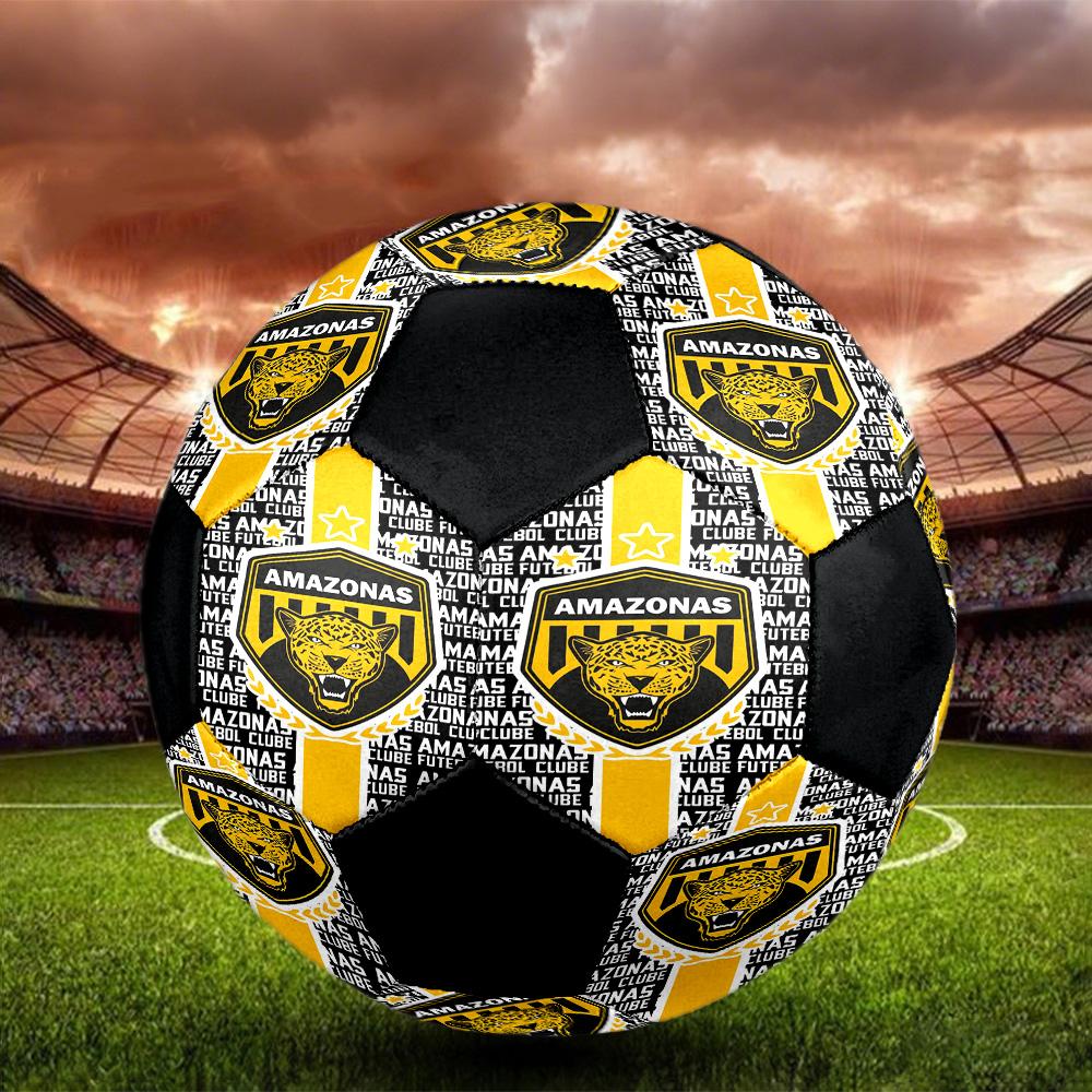 AMAZONAS FC Indoor Soccer Ball Colorful All Ages Size 5 Machine Stitched PVC Competition Ready Durable High-Bounce