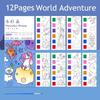 Portable Watercolor Painting Book 12 Sheets Coloring Book With Paint Brush Gouache Book Kids Graffiti Picture Drawing Toys