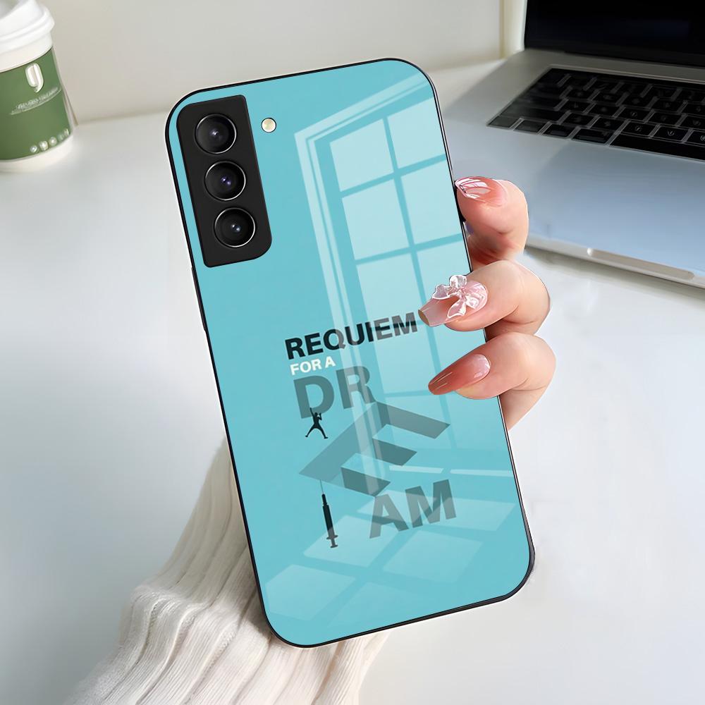 R-Requiem For A D-Dream Phone Case For Samsung A56 A36 A26 A16 A15 A25 A35 A55 A14 A34 A24 A54 Glass Case