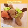Adorable Cartoon Capybara Plush Toy Wristband For Kids In Brown And Orange Colors