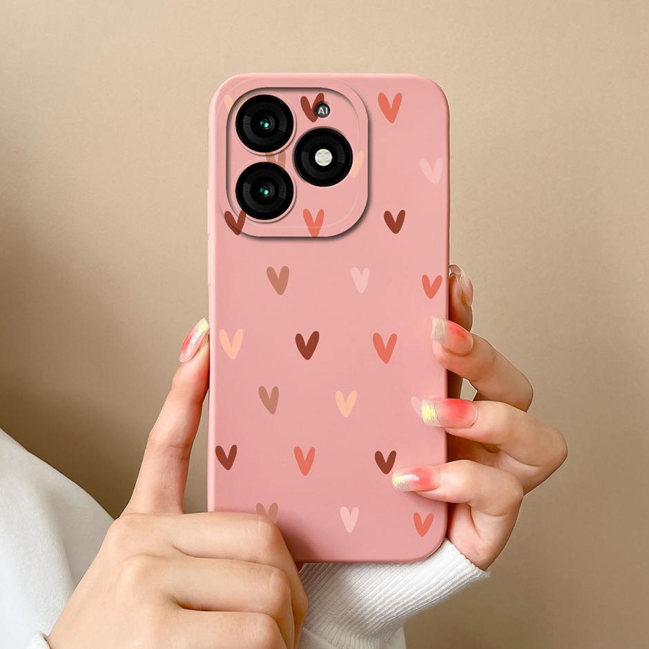 For Tecno Itel A70 Phone Case Cool Girl Cartoons Pattern Liquid Silicone Shell For ItelA70 A 70 High-quality New Design Fundas