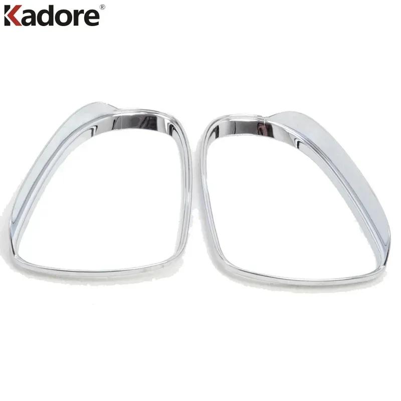 Rearview Mirror Eyebrow Cover Trim For KIA Sportage 2016- Chorme Car Side Mirrors Rain Shield Sun Visor Frame Accessories