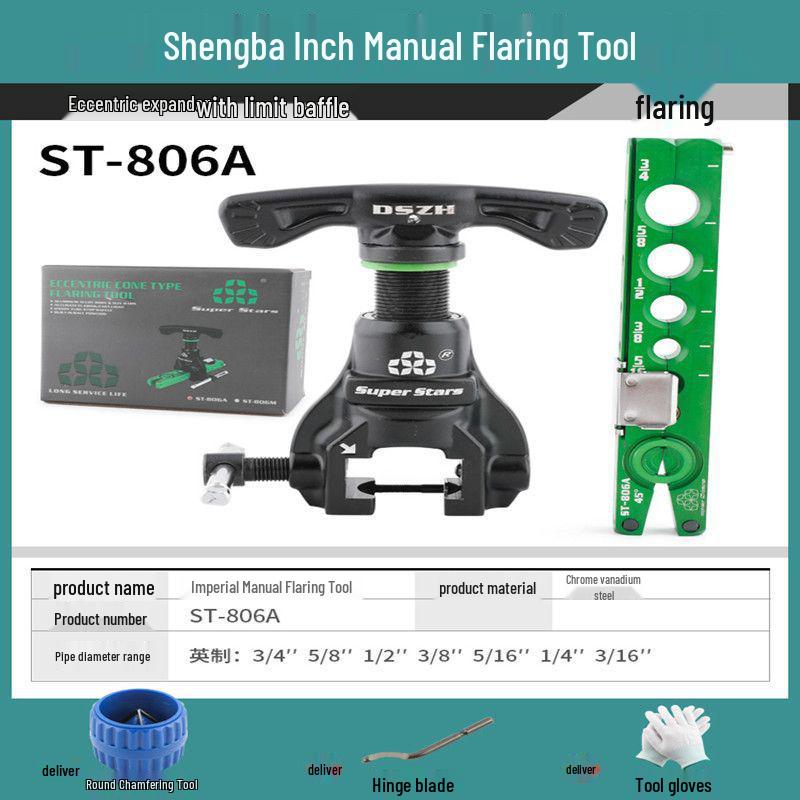 Great Sage WK-806FT Precision Eccentric Pliers & Copper Pipe Expander - Flaring Tool for AC & Refrigeration
