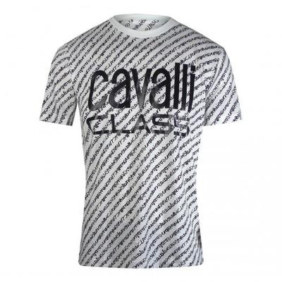 Cavalli Class Unisex Adult Script Logo T-Shirt