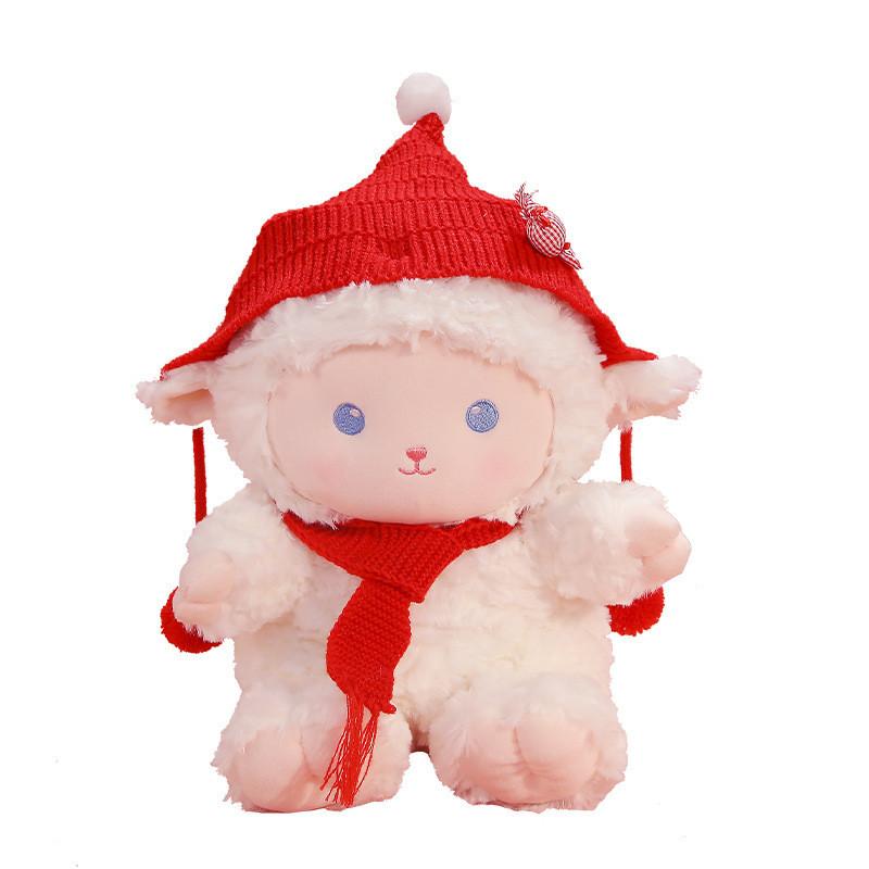 Animal Plush Lamb Toy With Soft Cotton Filling For Kids And Gifting
