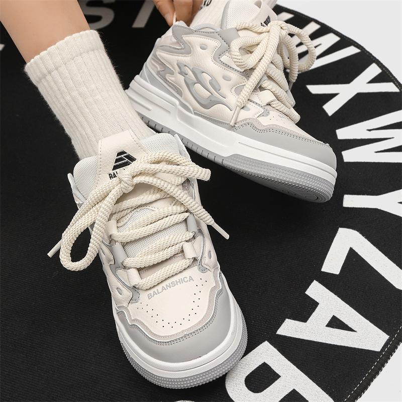New Bread Mens Sneakers PU Designer Platform Breathable Chunky Skate Shoes 2024 Casual Low-top Vulcanized Athletic Male Footwear