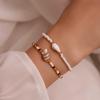 2pcs Set Bohemia Charm Hand-woven Acrylic Beads Shell Conch Bracelet for Women Summer Trendy Beach Bangle Jewelry Set Gift