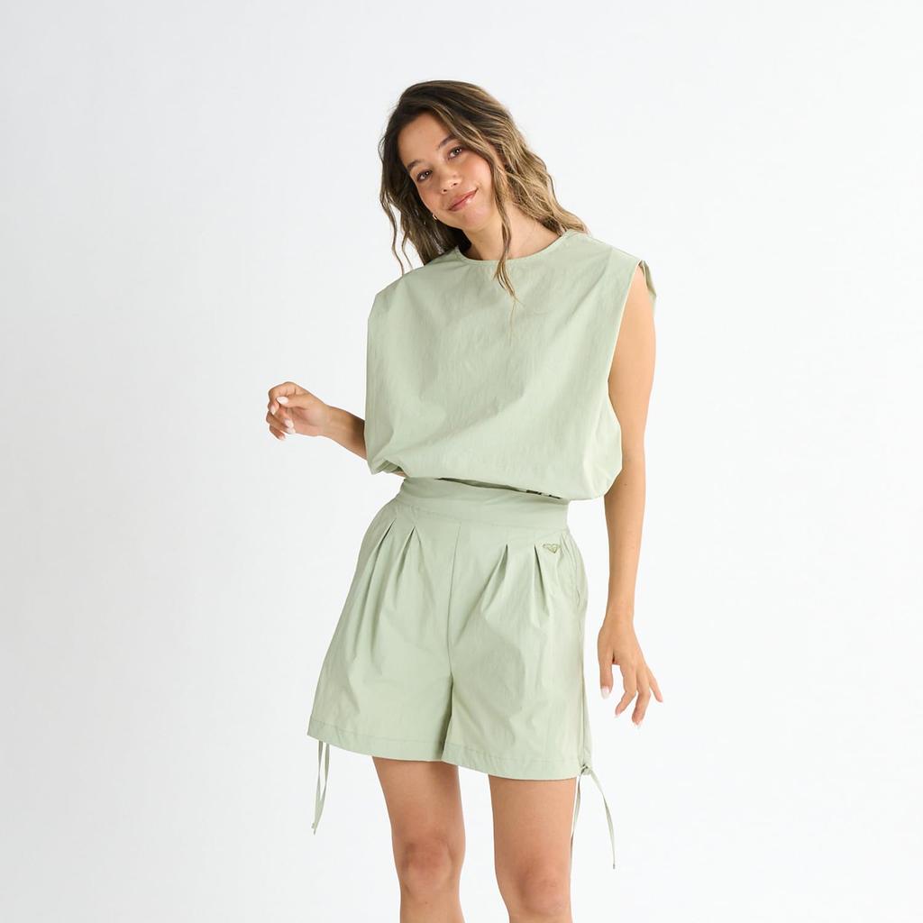 Amphibious Sleeveless Top and Culottes Set High-waisted Cover-up