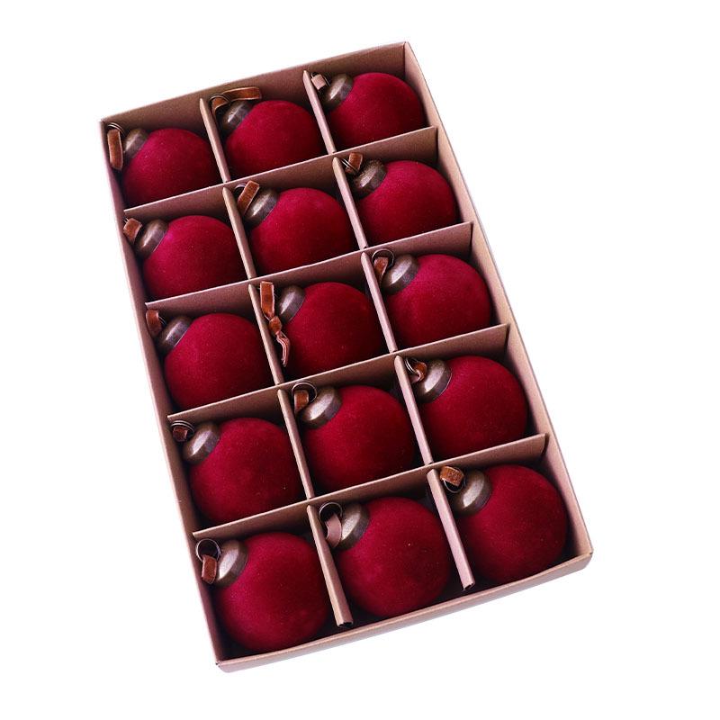 Velvet Flocked Christmas Tree Ornament and Window Decoration