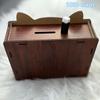 Reusable Wooden Money Storage Bank With Goals Cat Money Saving Box Counter Coin Storage Box For Adults And Children