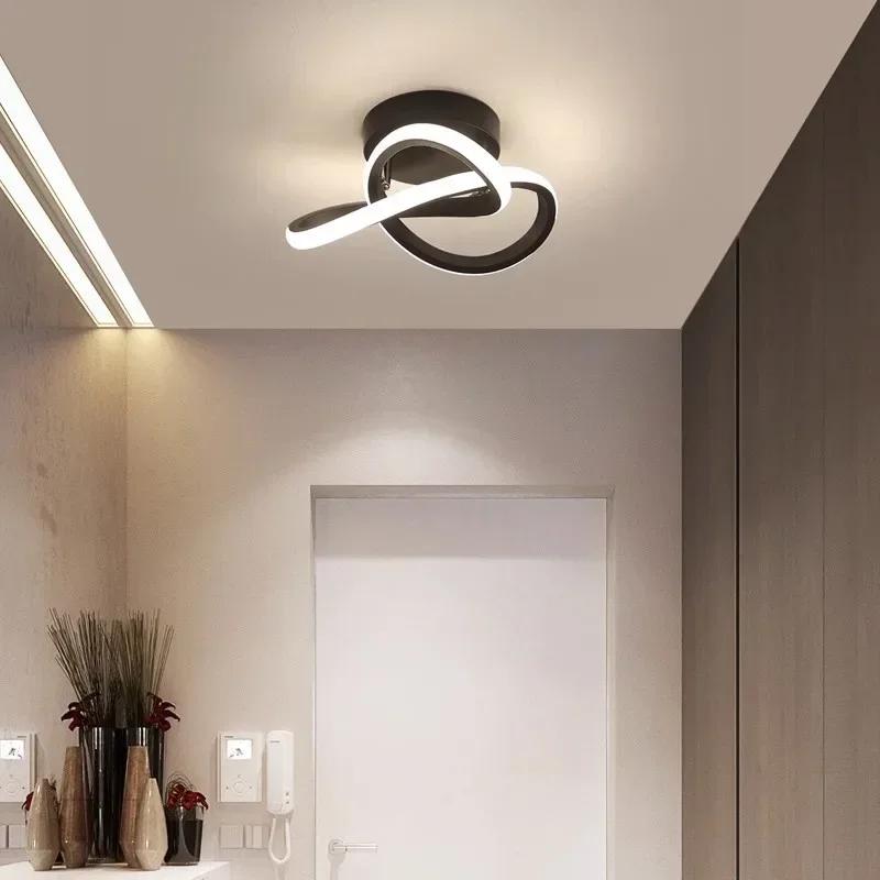 Moderne LED-taklys Minimalistisk Balkong Ganglampe Hjem Korridor Veranda Kanal Taklampe nordic ins Vindgarderobelampe