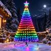 Easy Installation Waterfall Glow LED Christmas Tree String Light 400 LEDs Fairy Light with App And Multi Scene Decorative Lights Remote Control