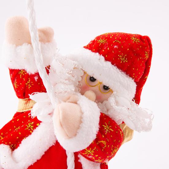 Santa Claus Climbing Rope Christmas Decoration Plush Doll Christmas Tree Climbing Old Man Hanging