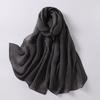 Large Size Pleated Hijab Scarf For Women Muslim Daily Wear