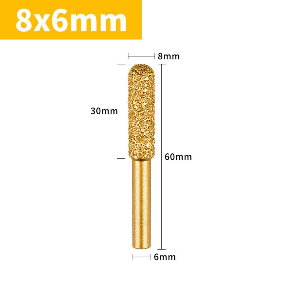 Diamond Burr Tools Metal Engraving Polishing Mm Round Handle