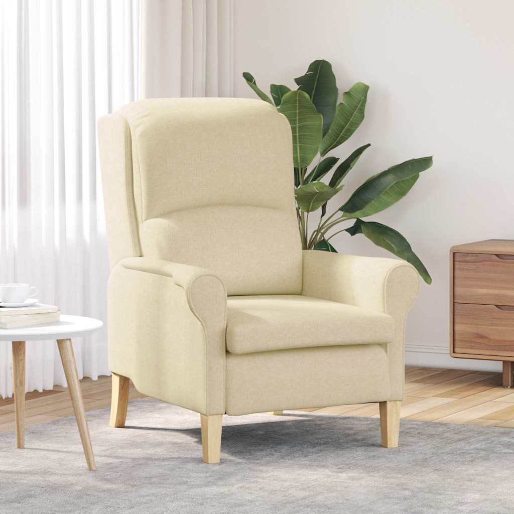 Cream Fabric Armchair