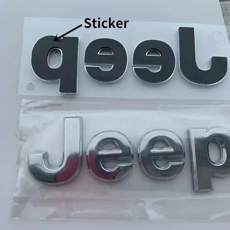 Für Jeep Für Jeep Grand Badge Cherokee Wrangler Renegade Compass JK Patriot Auto Frontklappe Emblem Karosserieseite Heckklappe Emblem