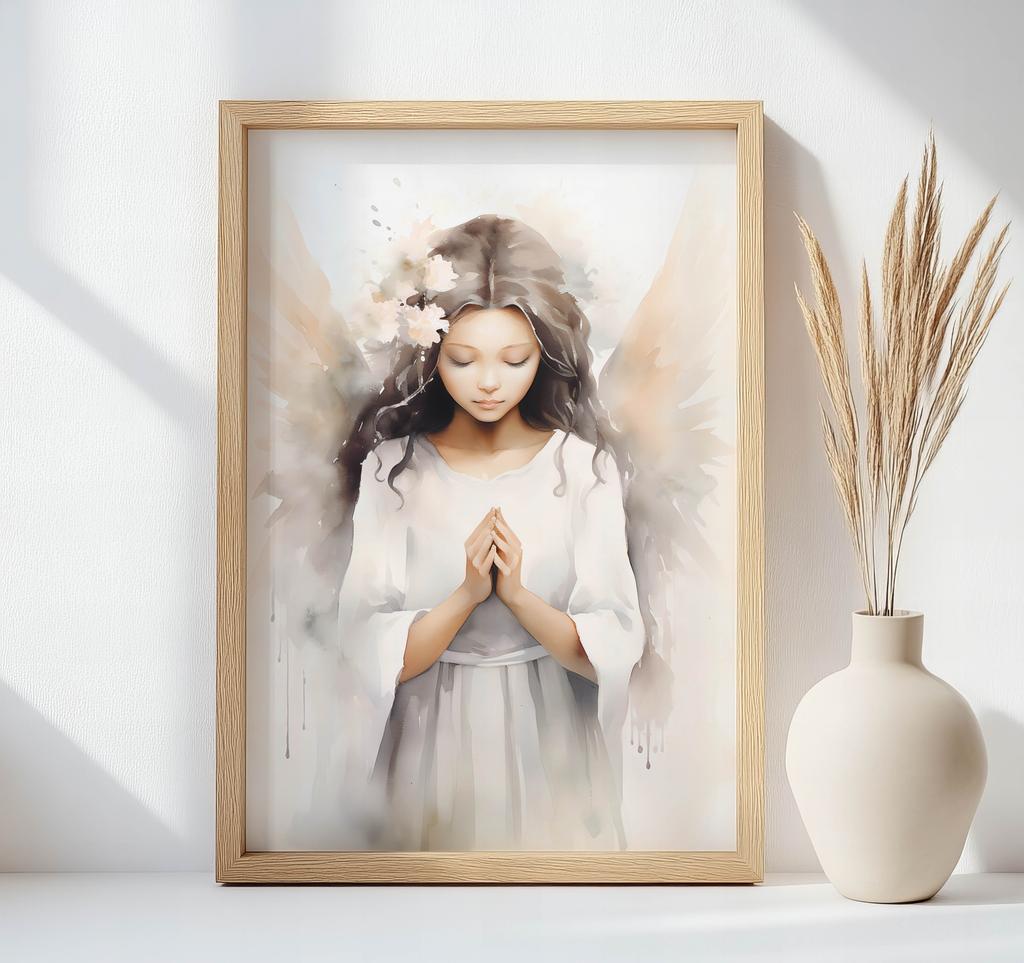 Heavenly Elegance Poster Heavenly Elegance Poster, 40X50 Cm, Black Aluminum Frame, 230 Gsm Matte Paper