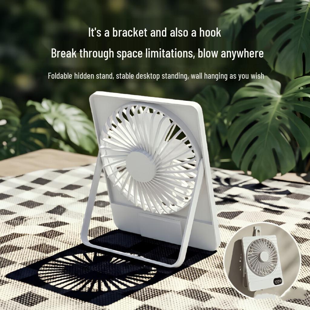 USB Rechargeable Multi-functional Desktop Fan - Portable, Silent, and Compact for Office or Student Use