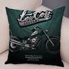 Colorful Motorcycle Cushion Cover Decor Vintage Style Bike Race  Pillowcase Soft Plush Pillow Case for Sofa Home Car 45x45cm