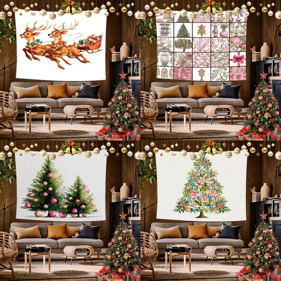 Christmas Gifts Tapestry Background Cloth Hanging Cloth Bedroom Bedside Decorative Wall Cloth Rental Dormitory Tapestry