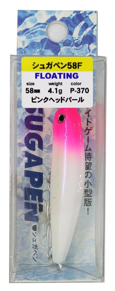 Воблер Bassday Sugar Pen 58F P-370 Розовая голова Жемчужный. 58mm розовый