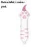 Plastic Material Cat Paw Box Cutter Cartoon Design Retractable Cat Knife  Cardboard Cutting