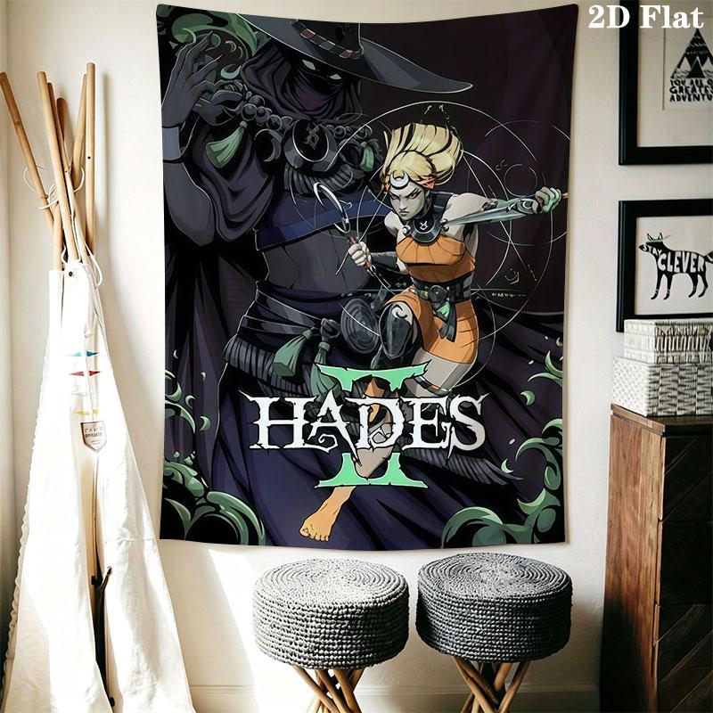 Hades poster Wall Hanging Printed Fabric Blanket Decorative Tapestries for Bedroom Living Room Home Decor