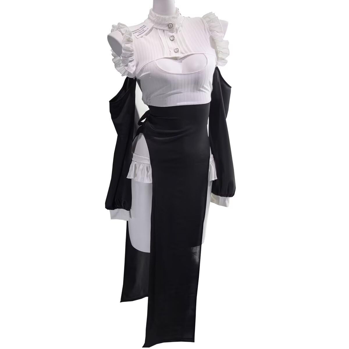 

Pupubanbanya Lavender Cathedral Nun Cosplay Costume for Christmas, Halloween, and More (Veil not included, Weight 40-80kg)