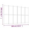Vidaxl 6-Panel Room Divider, Black, 300X200 Cm, Fabric