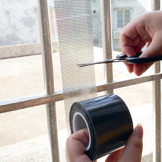 1 Roll 200x5CM Window Screen Repair Tape Waterproof Heavy Duty Strong Adhesive Screen Tears Holes Cover Screen Door Repair Mesh Patch