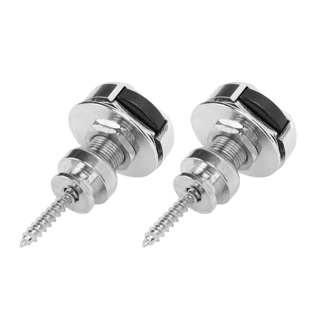 2Pcs Guitar Strap Locks Set Electric Guitars Non Slip Quick Release Zinc Alloy Bass Replacement Parts Accessories