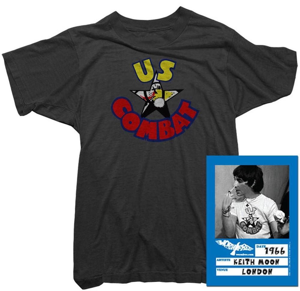 The Who Keith Moon Us Combat Tee Worn By Keith Moon 1966 T-shirt Unisex T-Shirt S