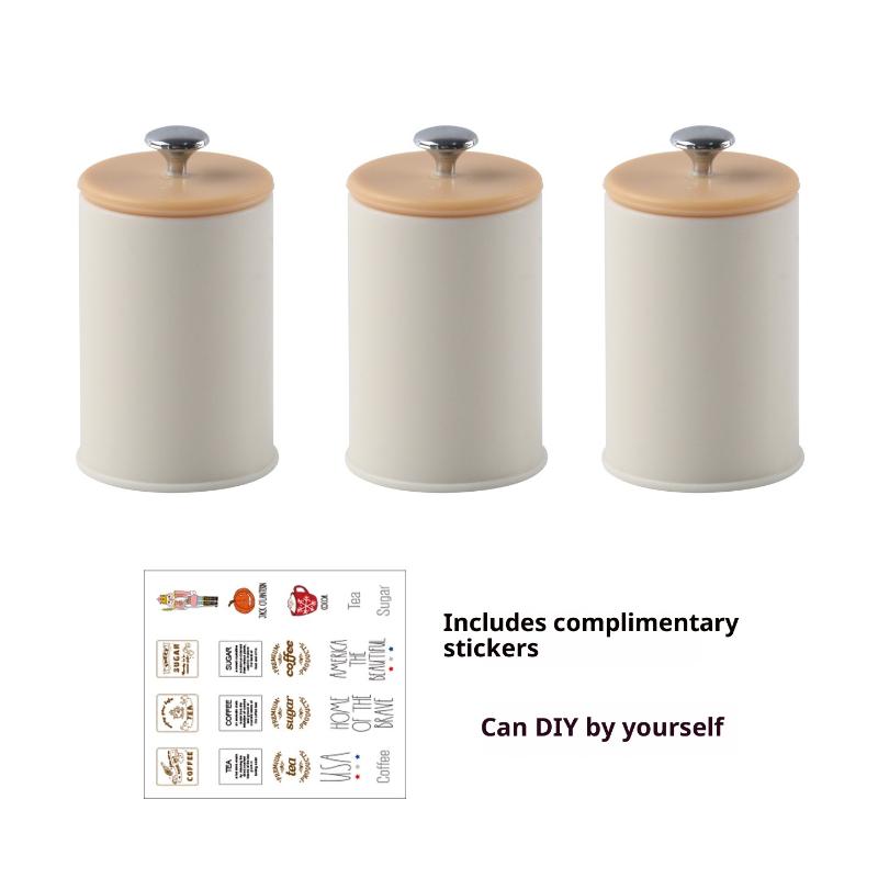 3Pcs Dollhouse Simulation Nordic Storage Jar Model Kitchen Storage Organzier Candy Box Miniature Food And Play Dry Goods Cans