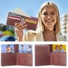 Creative Gift PU Leather Sublimation Heat Transfer Wallet Large Capacity DIY Blank Purse Printing Image Durable Card Holder