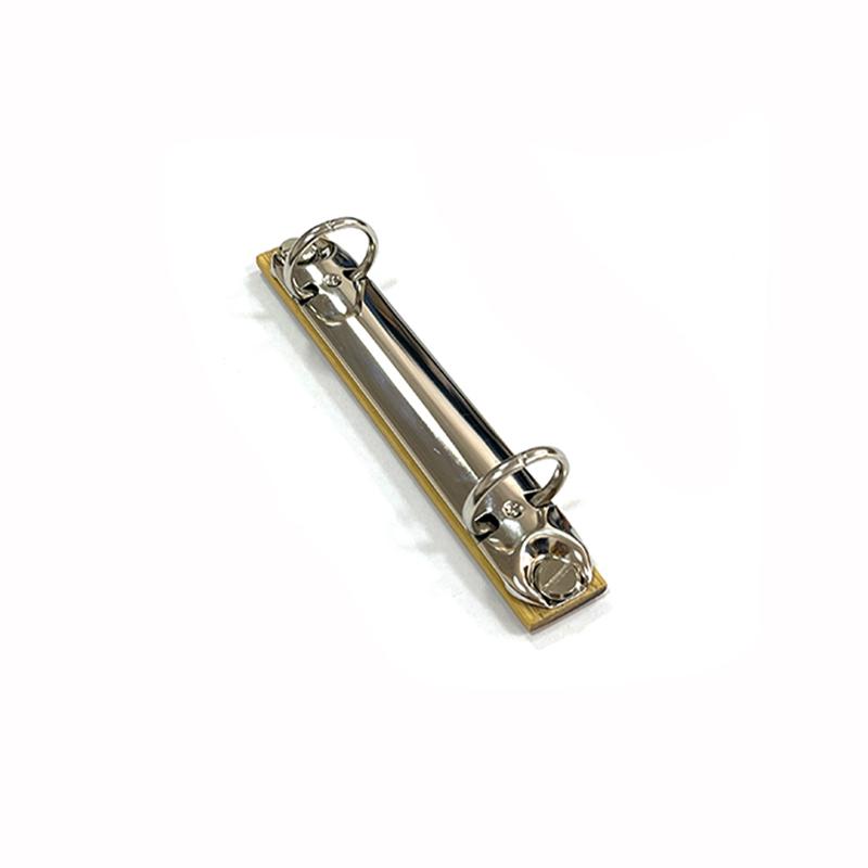 Съемная пряжка для скоросшивателя формата А7 с полосой для переплета с бамбуковой задней панелью, 2 отверстиями, металлическими кольцами, зажимами для альбома, блокнота серебряный