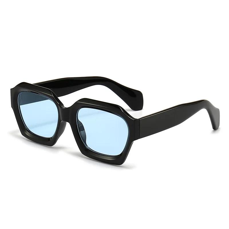 Retro Personality Irregular Polygon Women'S Sunglasses Outdoor Neutral Street Versatile Multi Color Uv400 Sunscreen Sunglasses