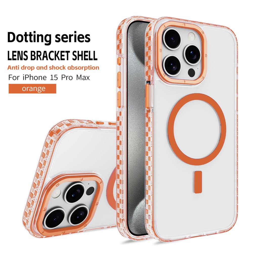 Transparent For Magsafe Magnetic Wireless Charge Phone Case For iPhone 16 14 11 12 13 15 Pro Max Hybrid Armor Protection Cover