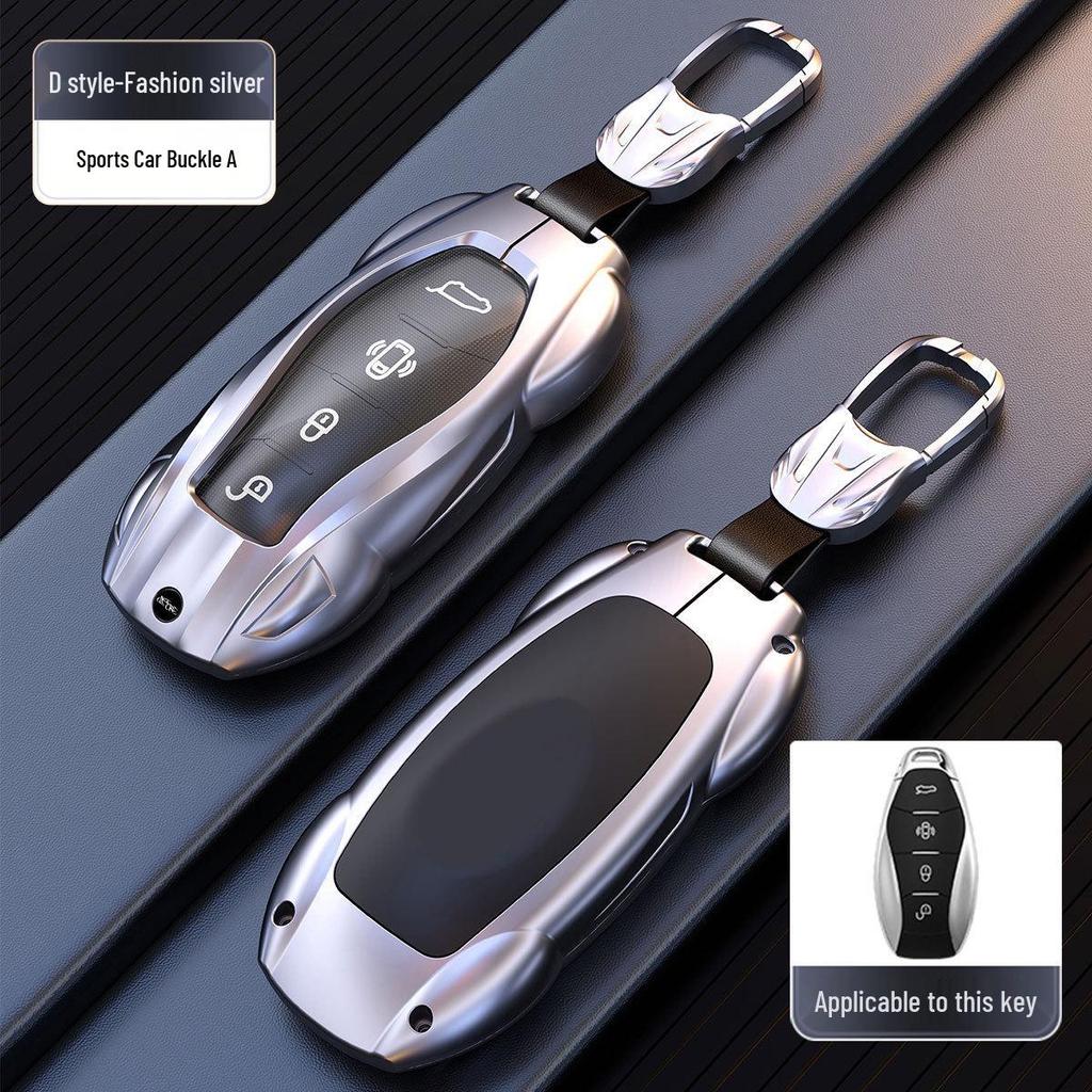 Hongqi H Series 2025 Men's Car Key Protective Cover: H5, HS5, H6, H9 Shell with HS3 and HS7 Buckle.