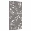 Garden Wall Decoration 105x55 Cm Corten Steel Leaf Design