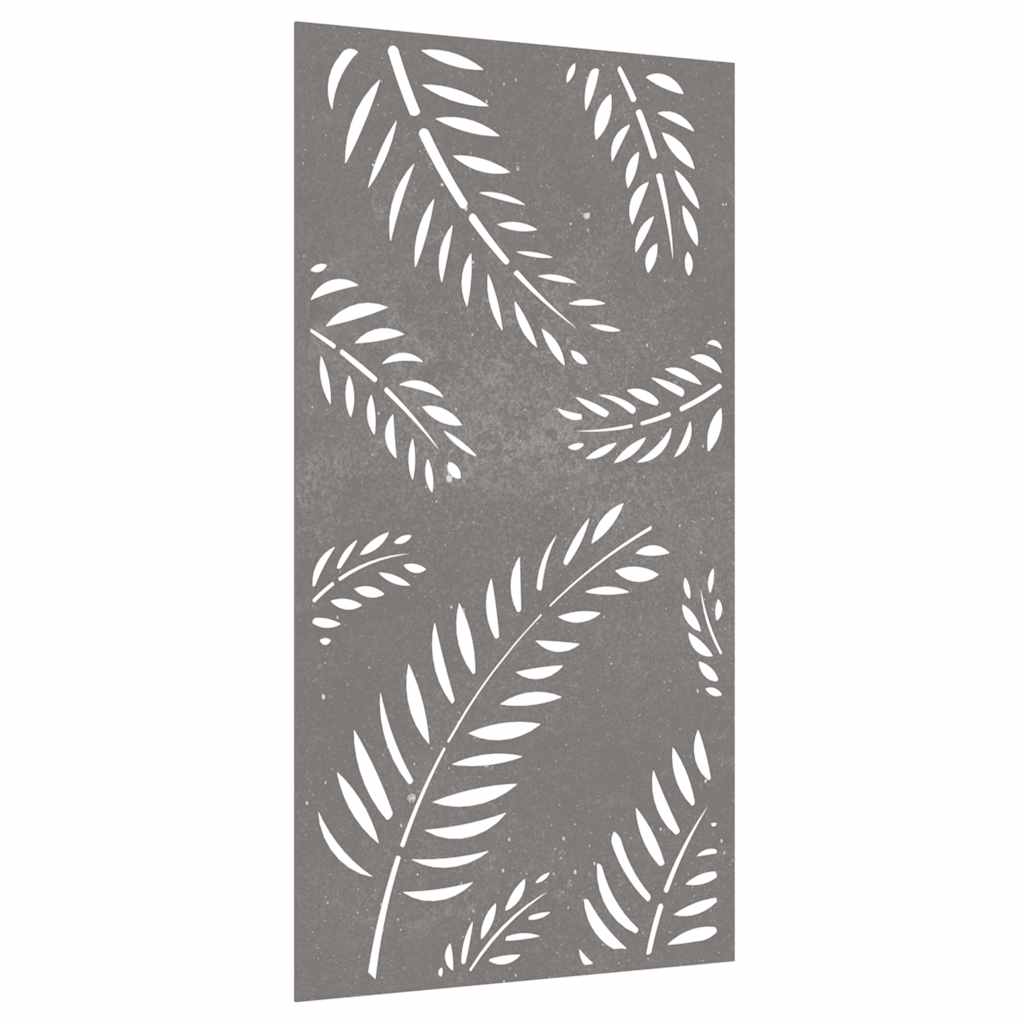 Garden Wall Decoration 105x55 Cm Corten Steel Leaf Design