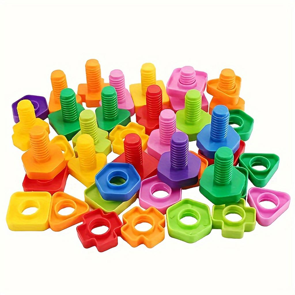 20pcs Tighten Screws Puzzle Toys For Children