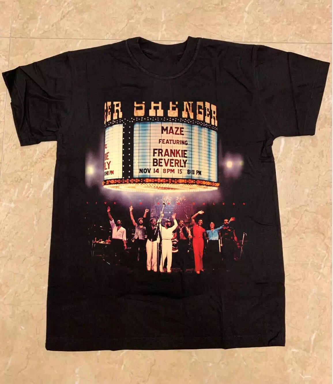 Men s and Women s T-shirts Maze Featuring Frankie Beverly Tour Collection Short Sleeve T-shirt XXXXL
