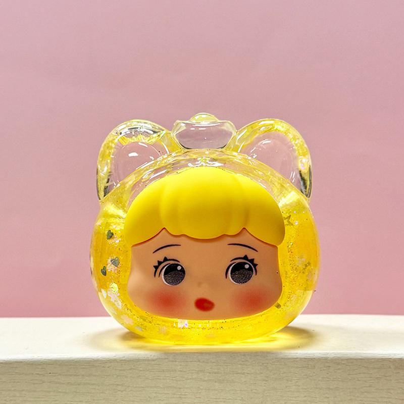 

Мигающий кот Юаньбао Мини украшения DIY украшения 3D стерео статуэтка слепая коробка креативные конфеты цветные украшения для автомобиля жёлтый