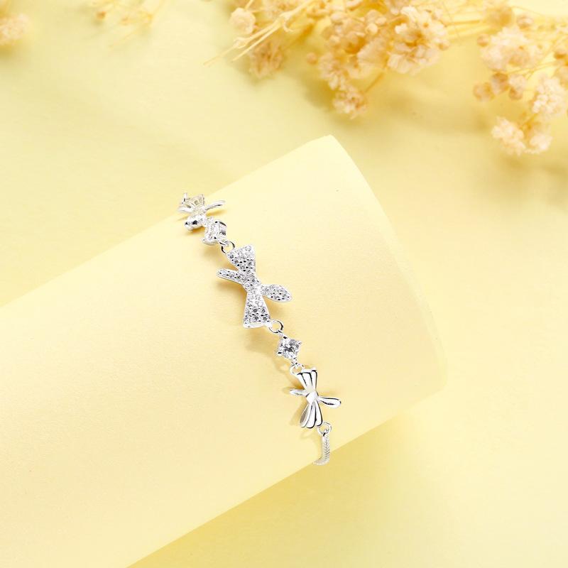 

Корейский нишевый браслет-бант женский высококлассный корейская версия легкой роскоши Ins браслет универсальный корейский ювелирный